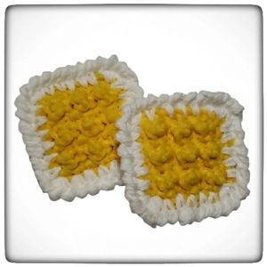 Handmade Crocheted Cotton & Nylon Dish Scrubbers